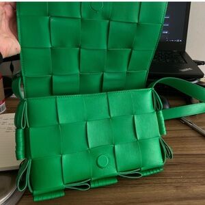 Bottega Veneta Green Crossbody Bag